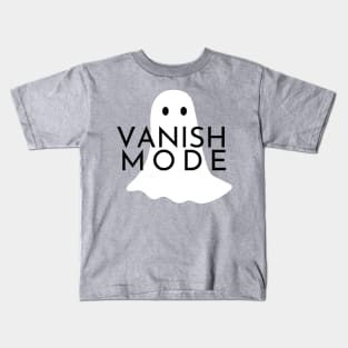 Vanish Mode Ghost Design Kids T-Shirt